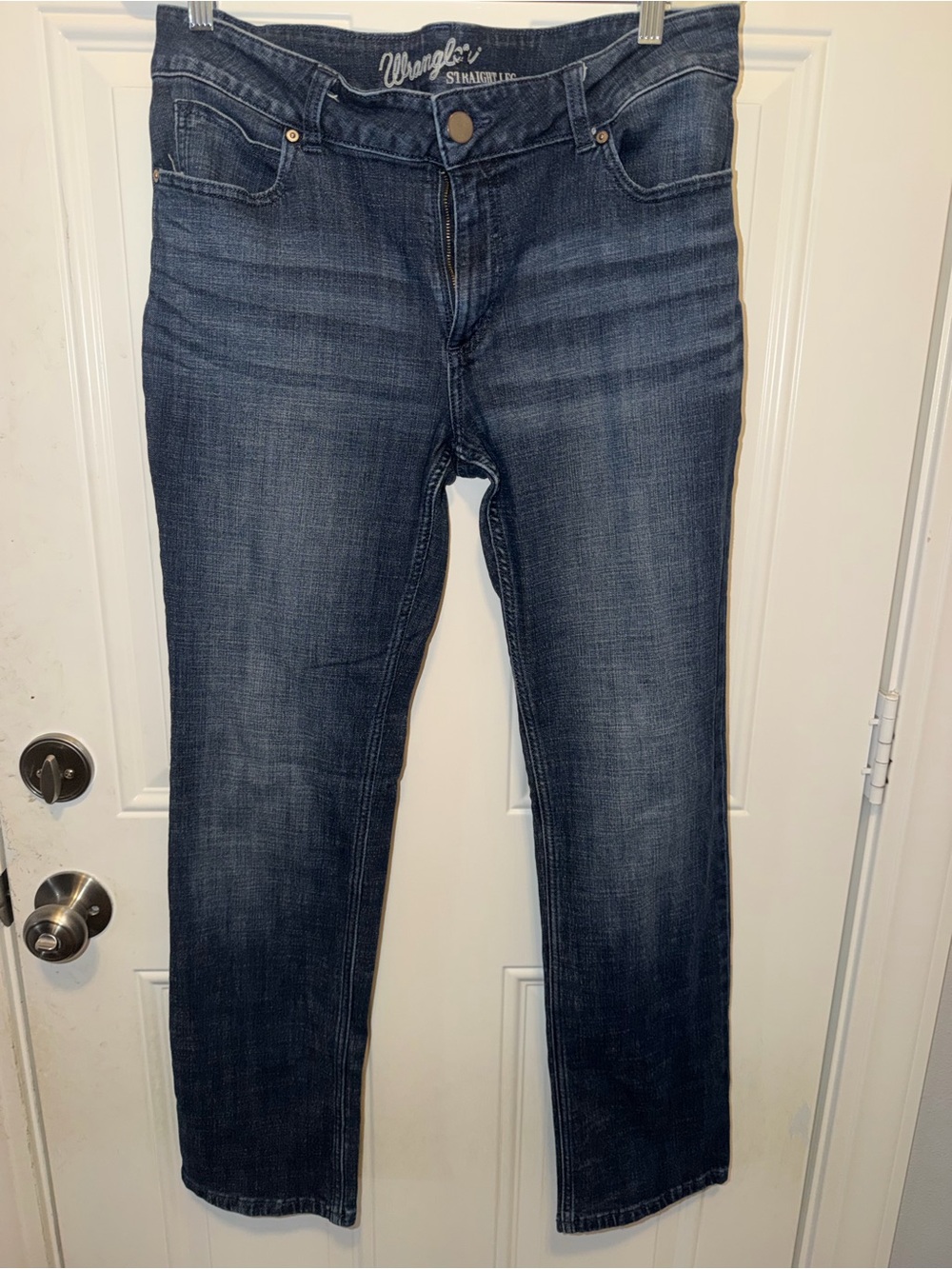 Wrangler Women's Dark Indigo Straight Leg Jeans